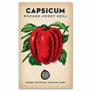 The Little Veggie Patch Co Capsicum 'Wndr Swt Bell' H'loom Seeds