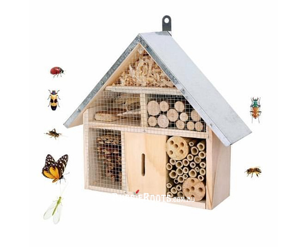 Wooden Insect Bee Butterfly House Outdoor Hanging Insect Hotel Garden Natural Shelter