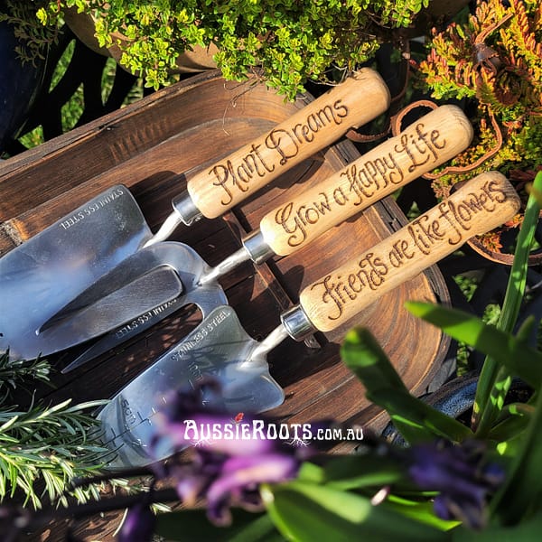 Birthday Garden Tools, Personalised Gift For Gardener, Hand Engraved With Any Message, Gift Him, 40Th, 50Th, 60Th, 70Th, 75Th, 80Th, 90Th